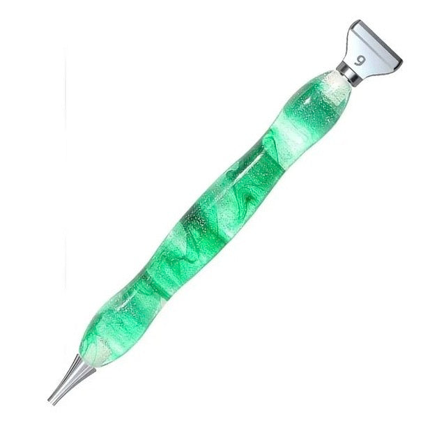 Pluma de Resina 6 multiplacer metal Verde