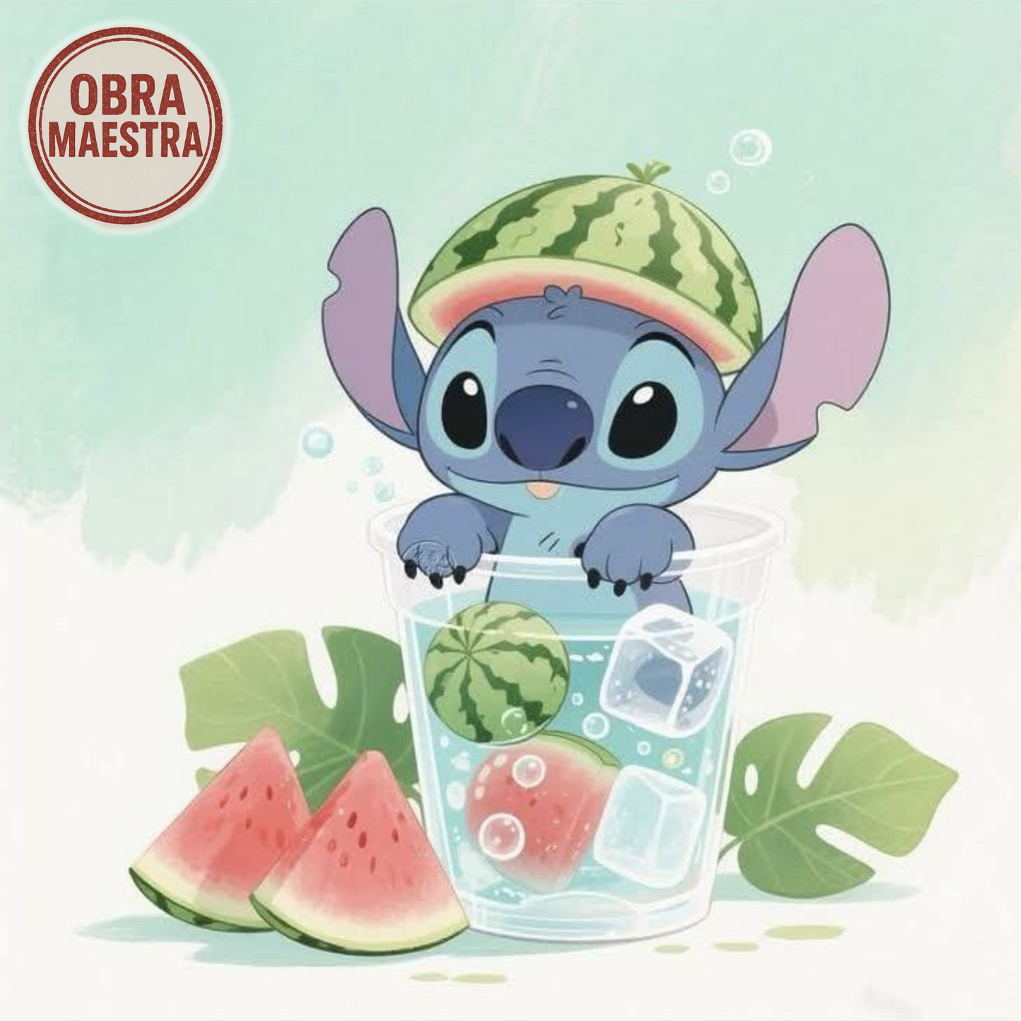 Stitch coctel | 40 x 40 cm OBRA MAESTRA