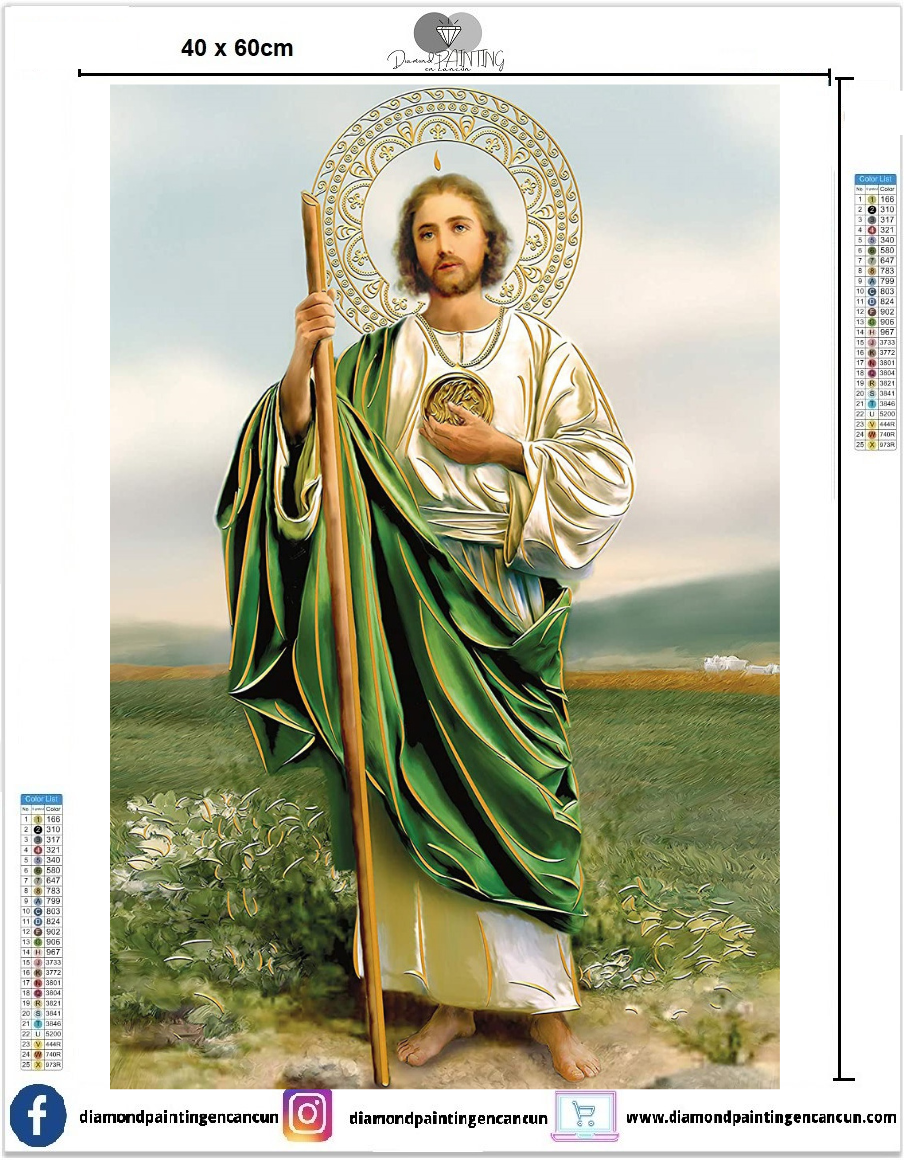 San Judas Tadeo 40 x 60 contiene ab y polvo de hada