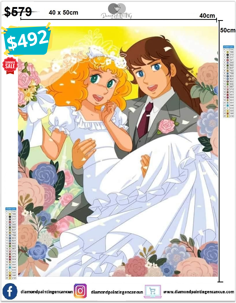 Candy 40 x 50 contiene Diamantes AB y polvo de hada