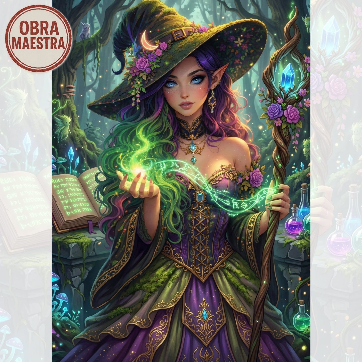 Bruja del bosque | 50 x 70 cm
