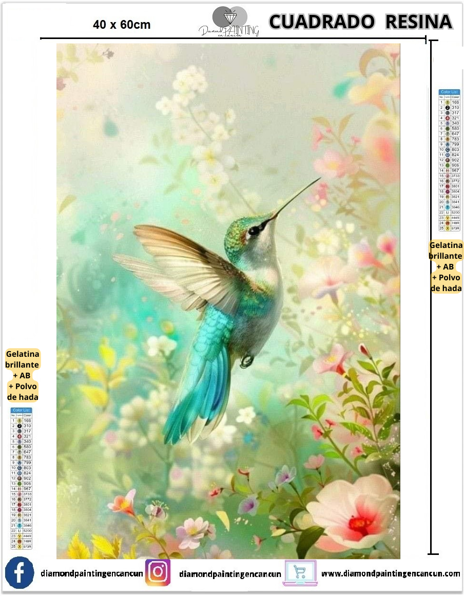 Colibrí 40 x 60