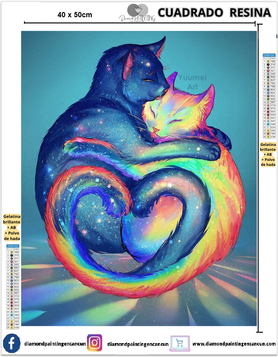 Gatitos amor 40 x 50