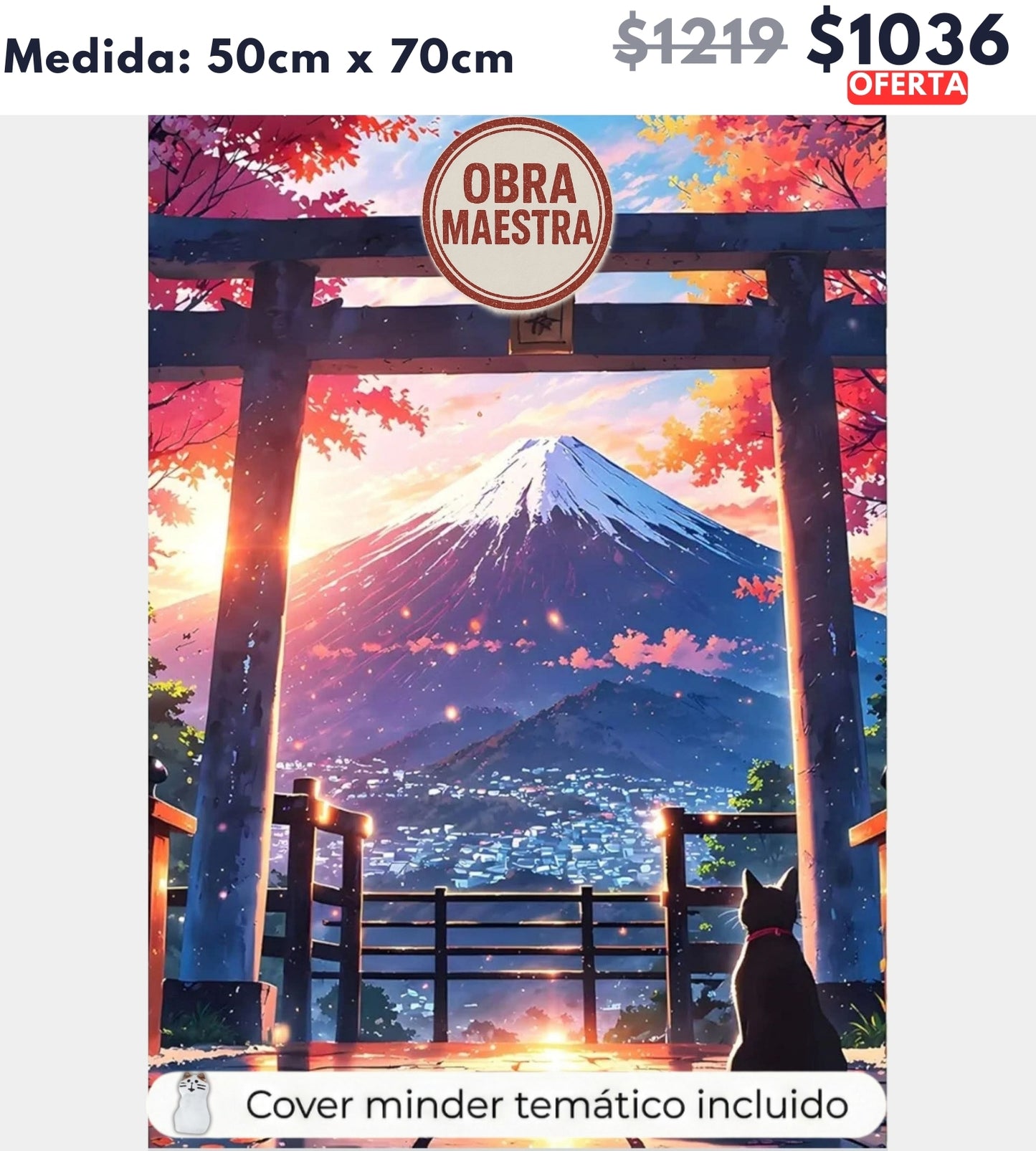 Tokio (monte fuji) 50 x 70 OBRA MAESTRA | Aparta con $100 / Resta $936