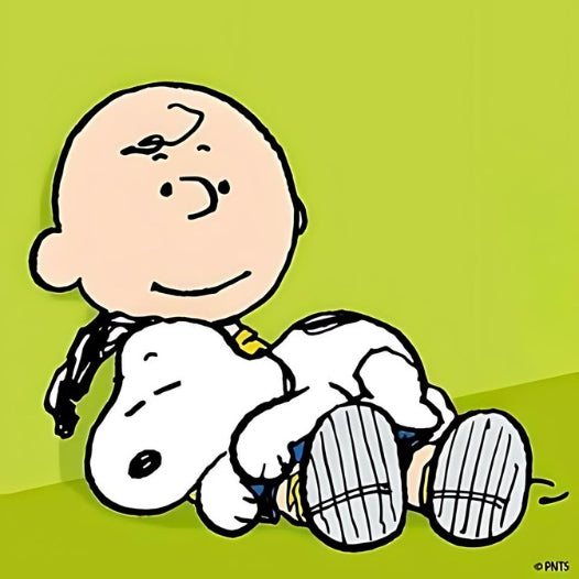 Snoopy verde 20 x 20cm Contiene DIAMANTES DE RESINA: GELATINA BRILLANTE EN LA OSCURIDAD, AB Y POLVO DE HADA