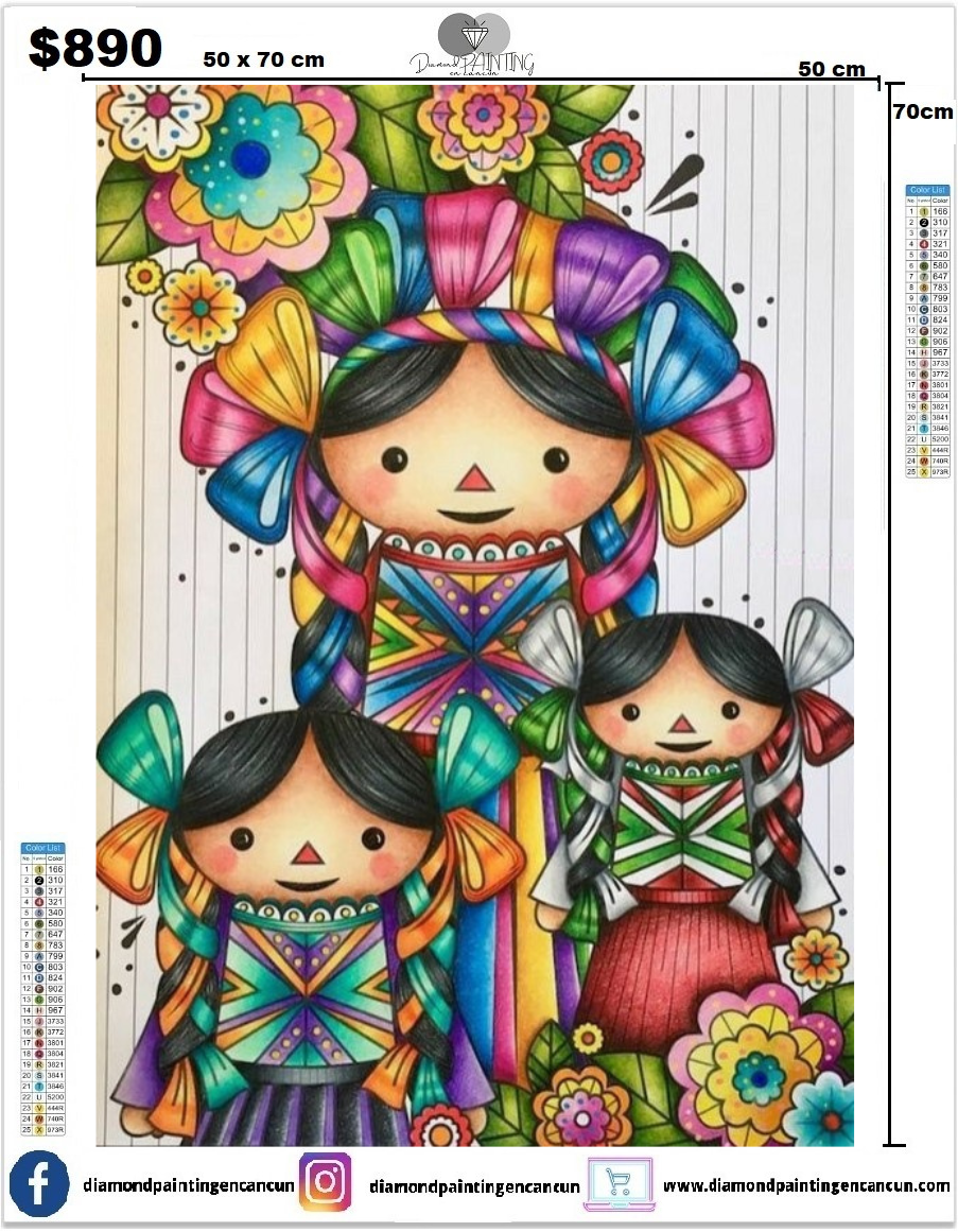 Lele 50 x 70cm contiene Diamantes AB
