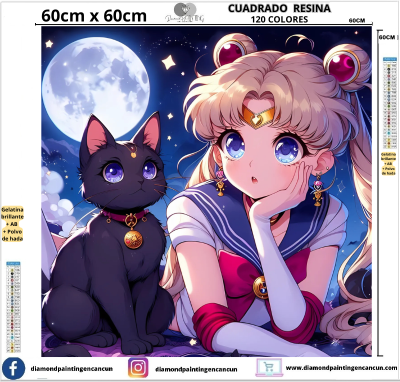 Sailor Moon 60 x 60