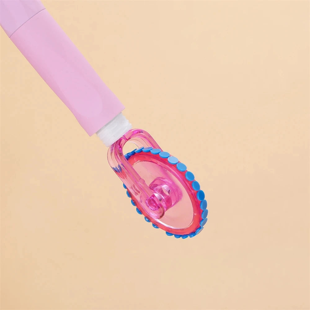 Pluma morada con azul multiplacer y rueda aplicadora