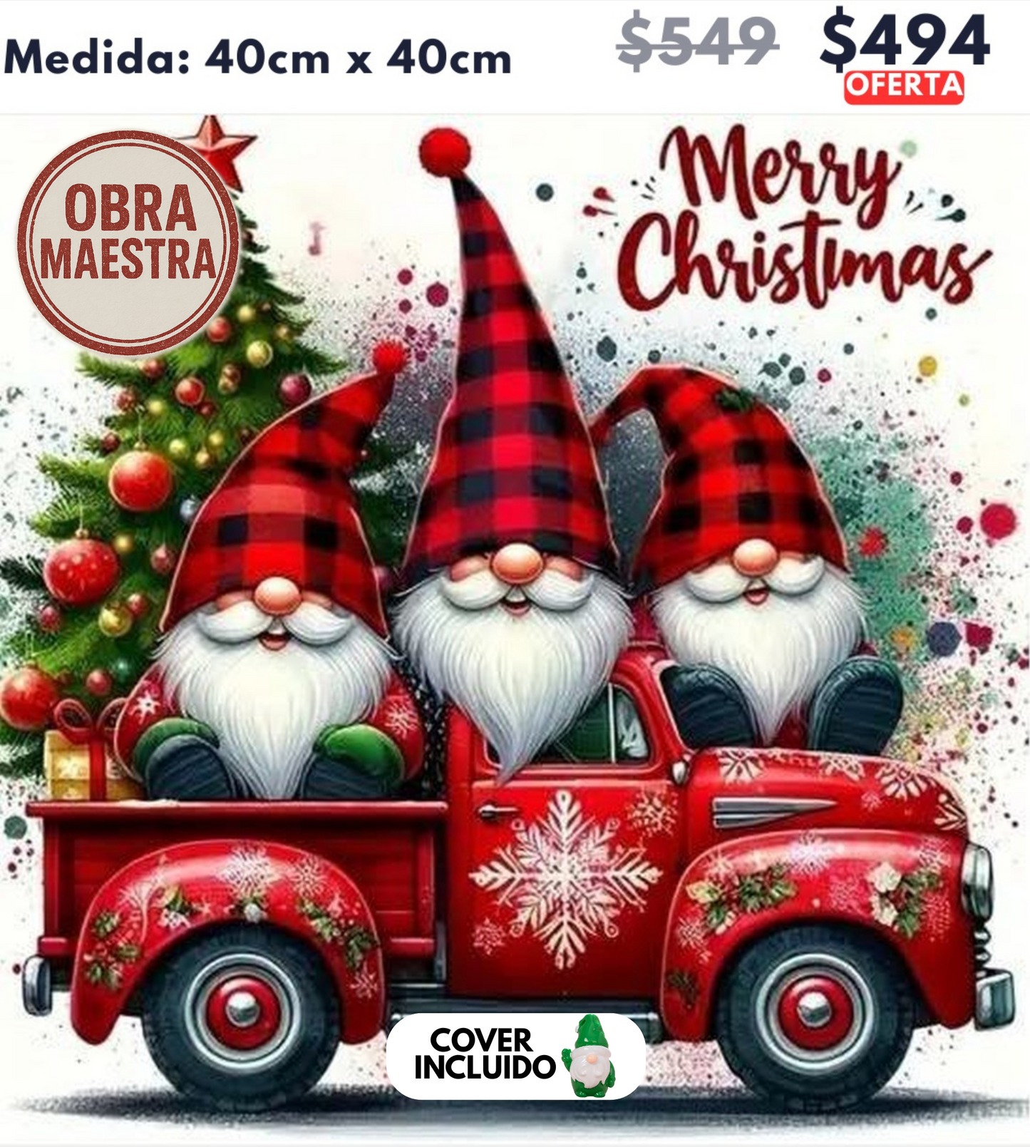 gnomos 40 x 40 | Aparta con $100 / Resta $394