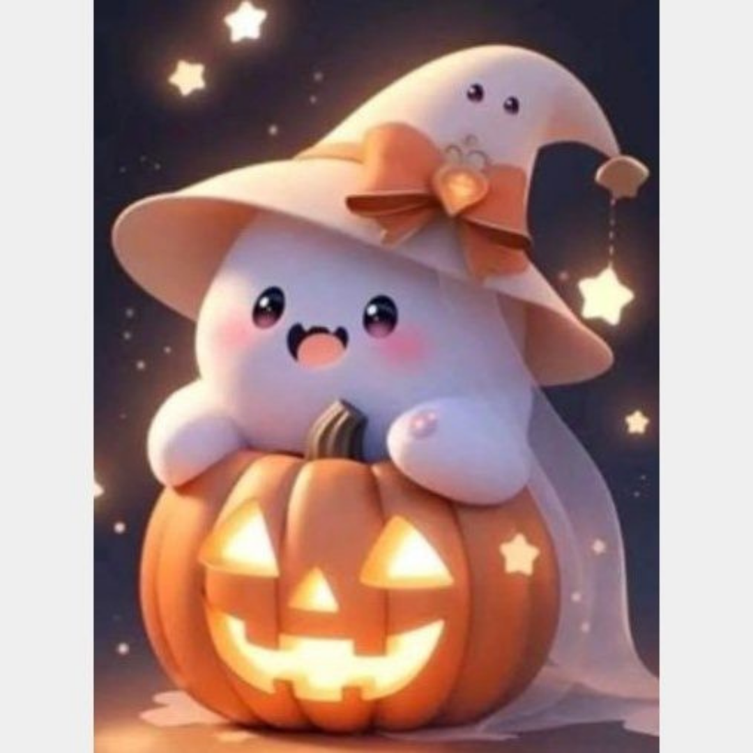fantasmita con calabaza 30 x 40 | Aparta con $100 / Resta $349