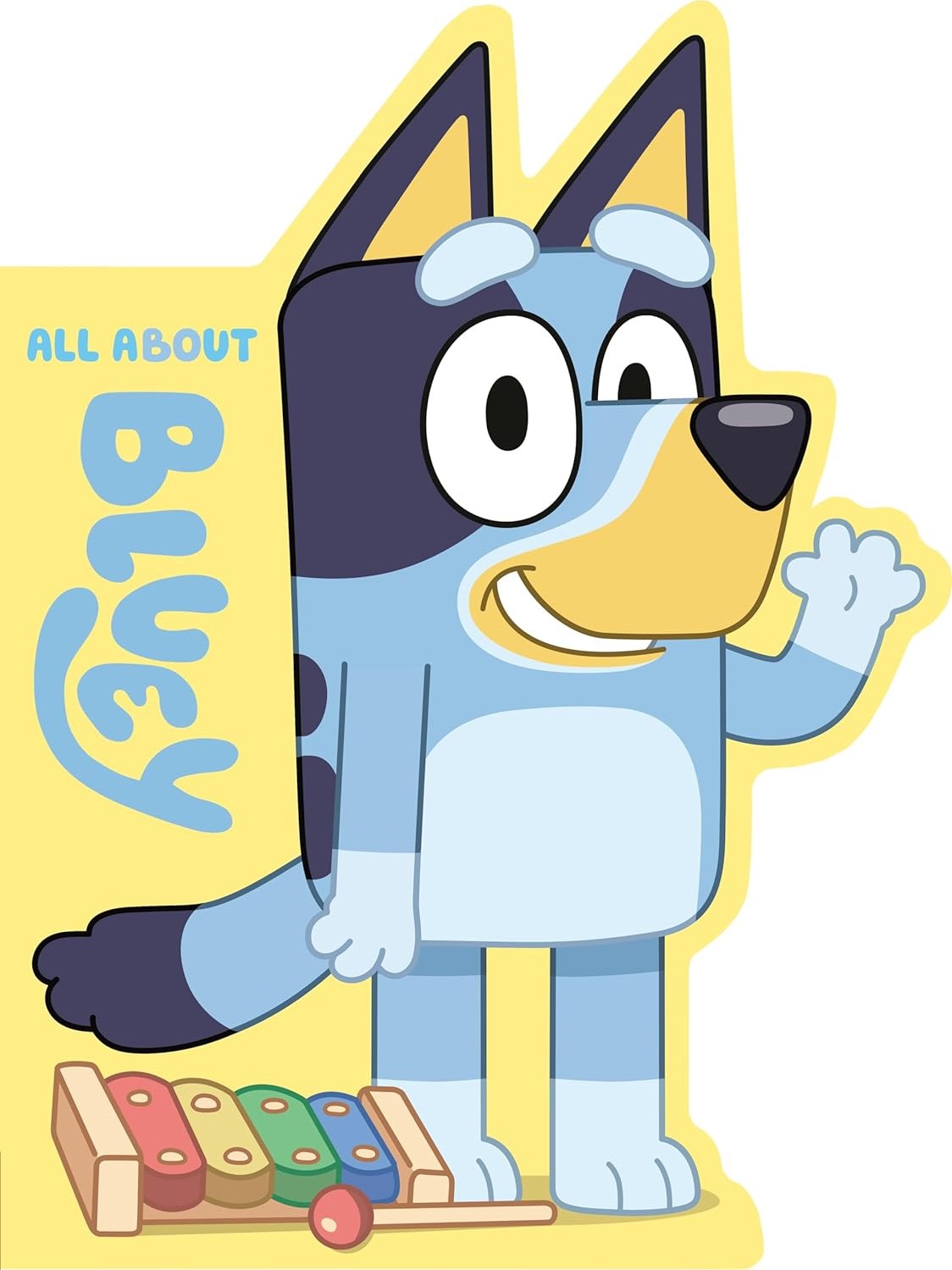 Bluey 30 x 40cm Contiene DIAMANTES DE RESINA: GELATINA BRILLANTE EN LA OSCURIDAD, AB Y POLVO DE HADA