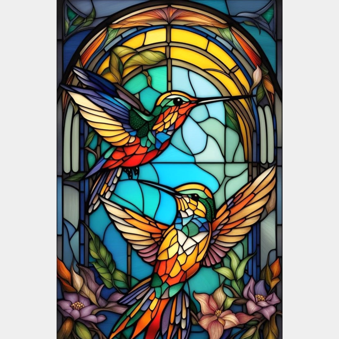 Colibri vitral | 40 x 60