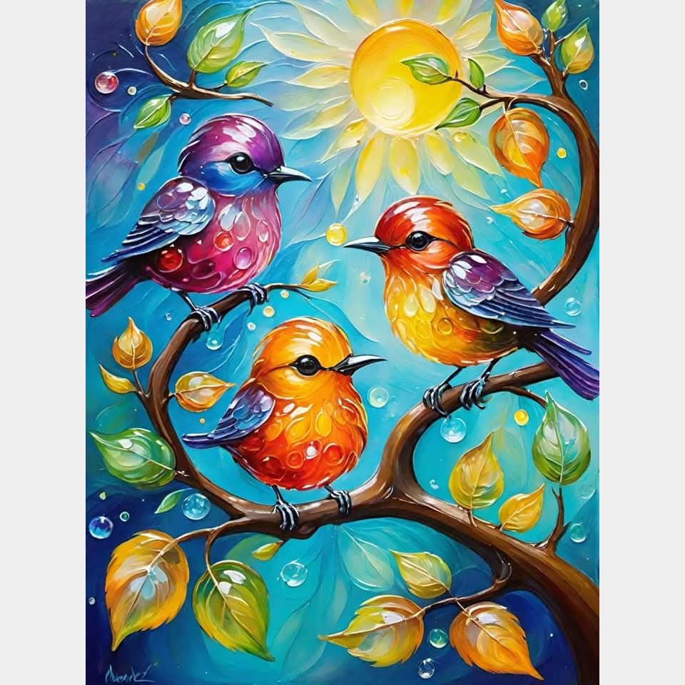 Pajaritos 30 x 40cm