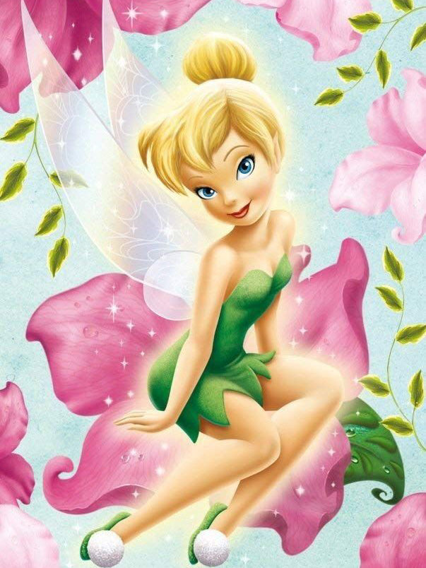 Campanita 30 x 40 contiene DIAMANTE GELATINA BRILLANTE EN LA OSCURIDAD, AB Y POLVO DE HADA