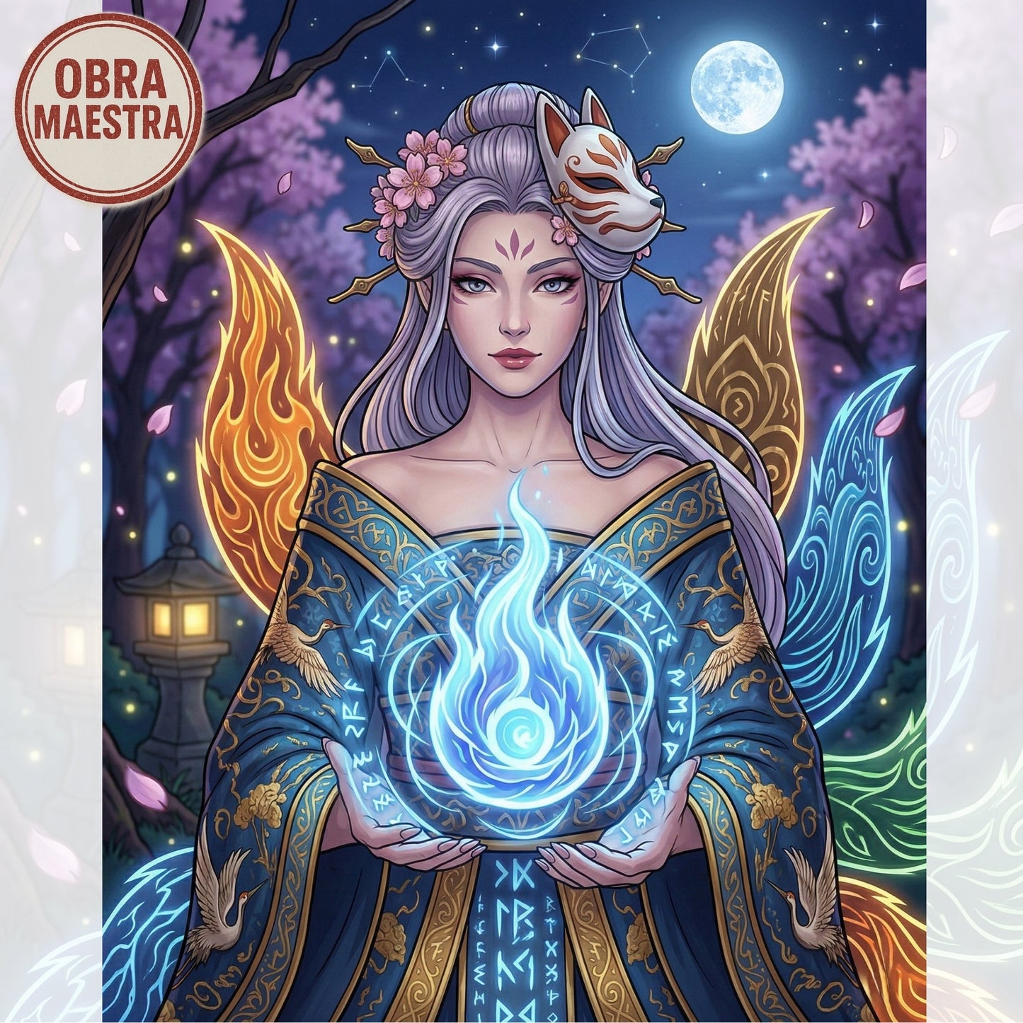 Hechicera Kitzune| 40 x 50 cm