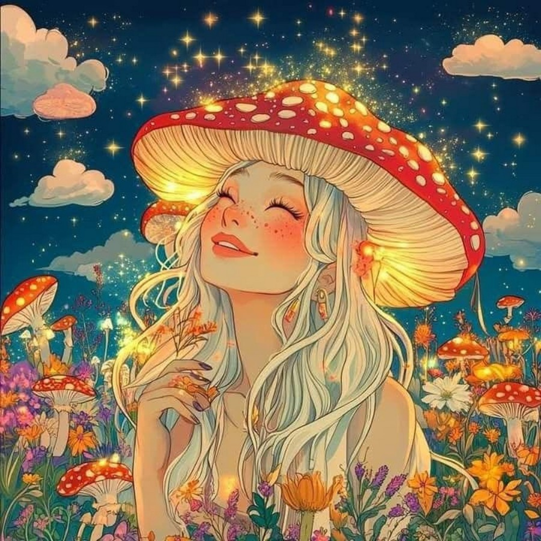 Chica honguito 50 x 50cm