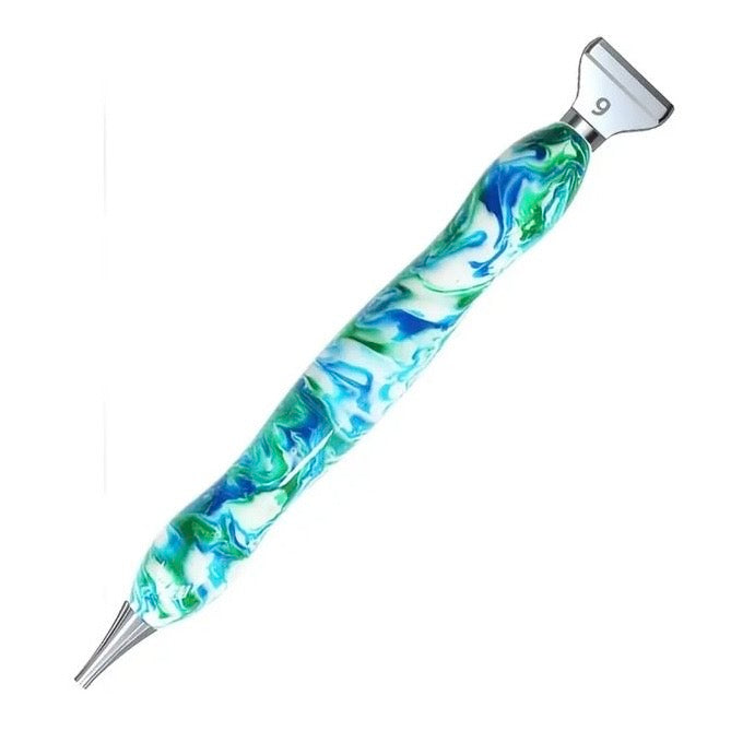 Pluma de Resina 2 multiplacer metal Verde con Azul
