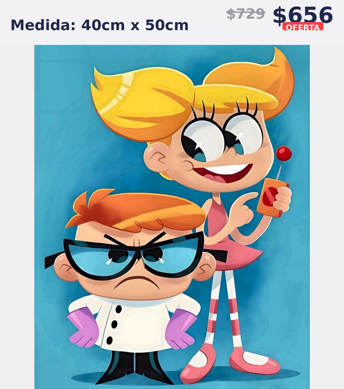 dexter y dee dee 40 x 50 | Aparta con $100 / Resta $483