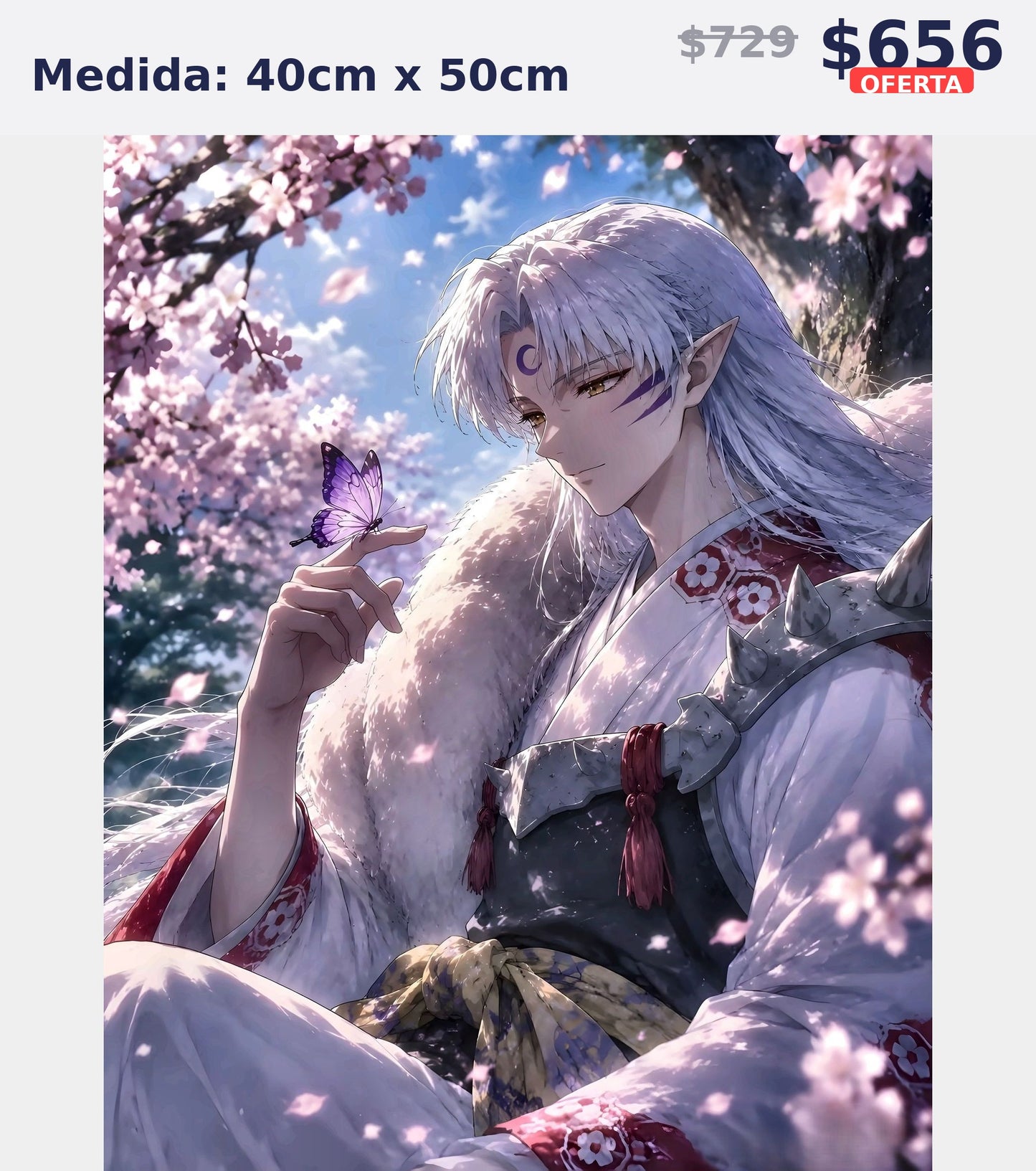 guerrero anime sakura 40 x 50 | Aparta con $100 / Resta $483