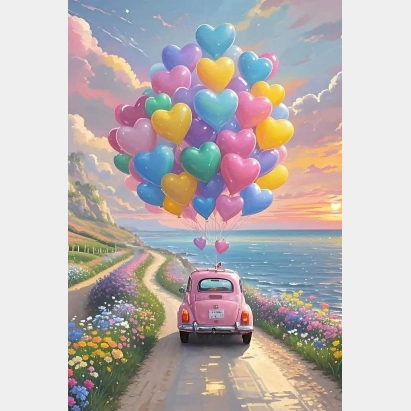 Carro Corazones | 40 x 60 cm