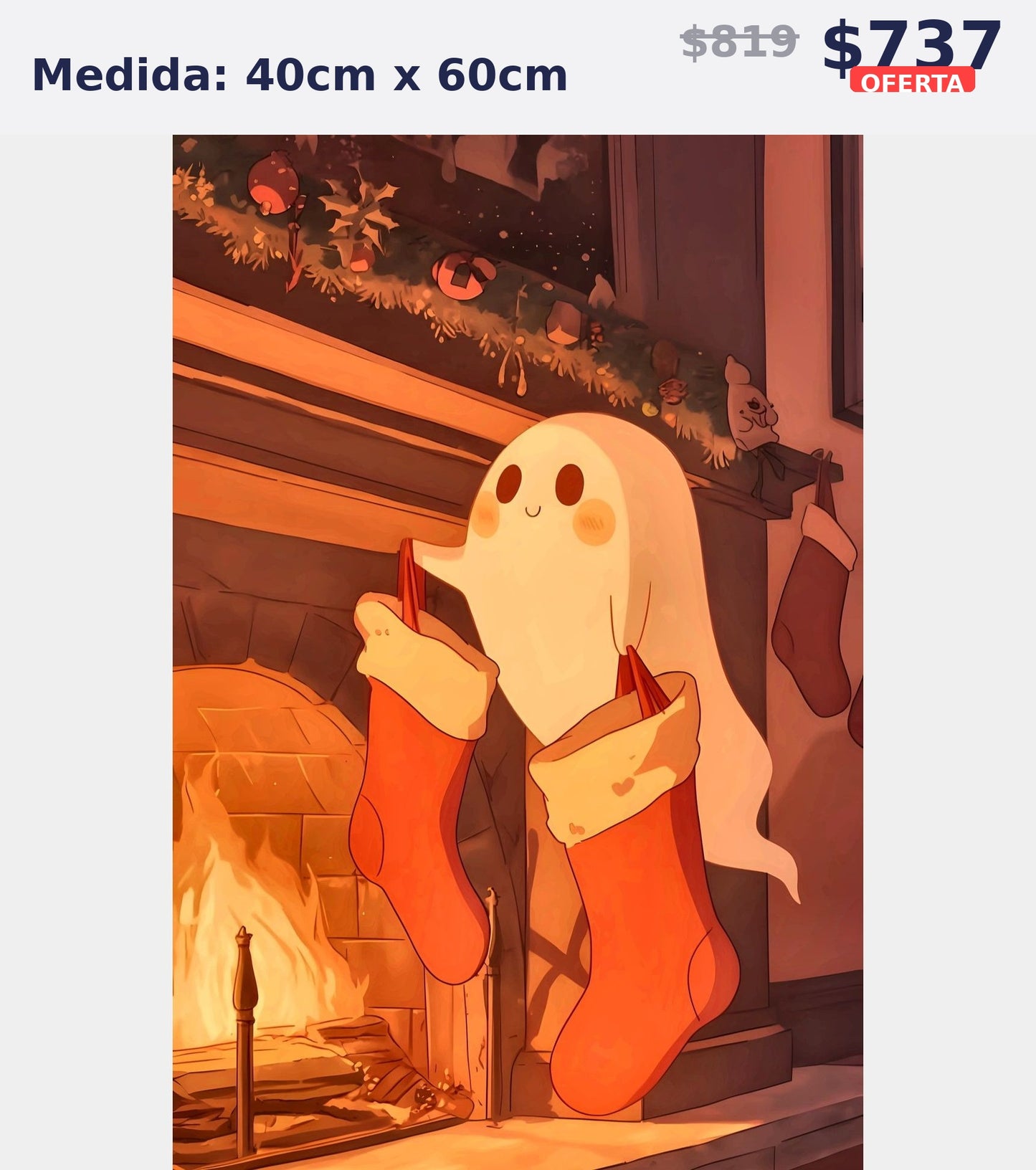fantasma junto chimenea 40 x 60 | Aparta con $100 / Resta $555