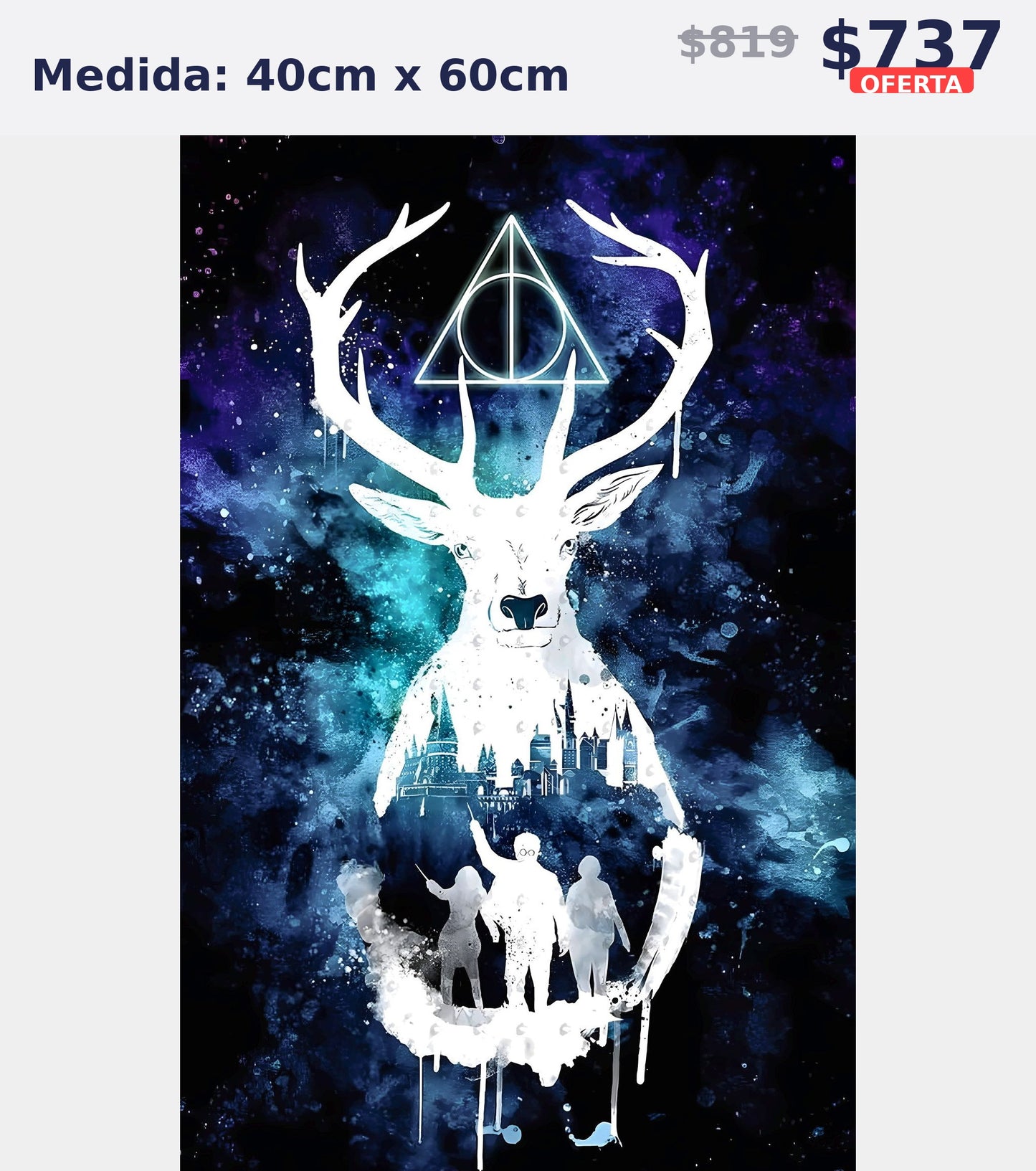 patronus harry potter 40 x 60 | Aparta con $100 / Resta $555