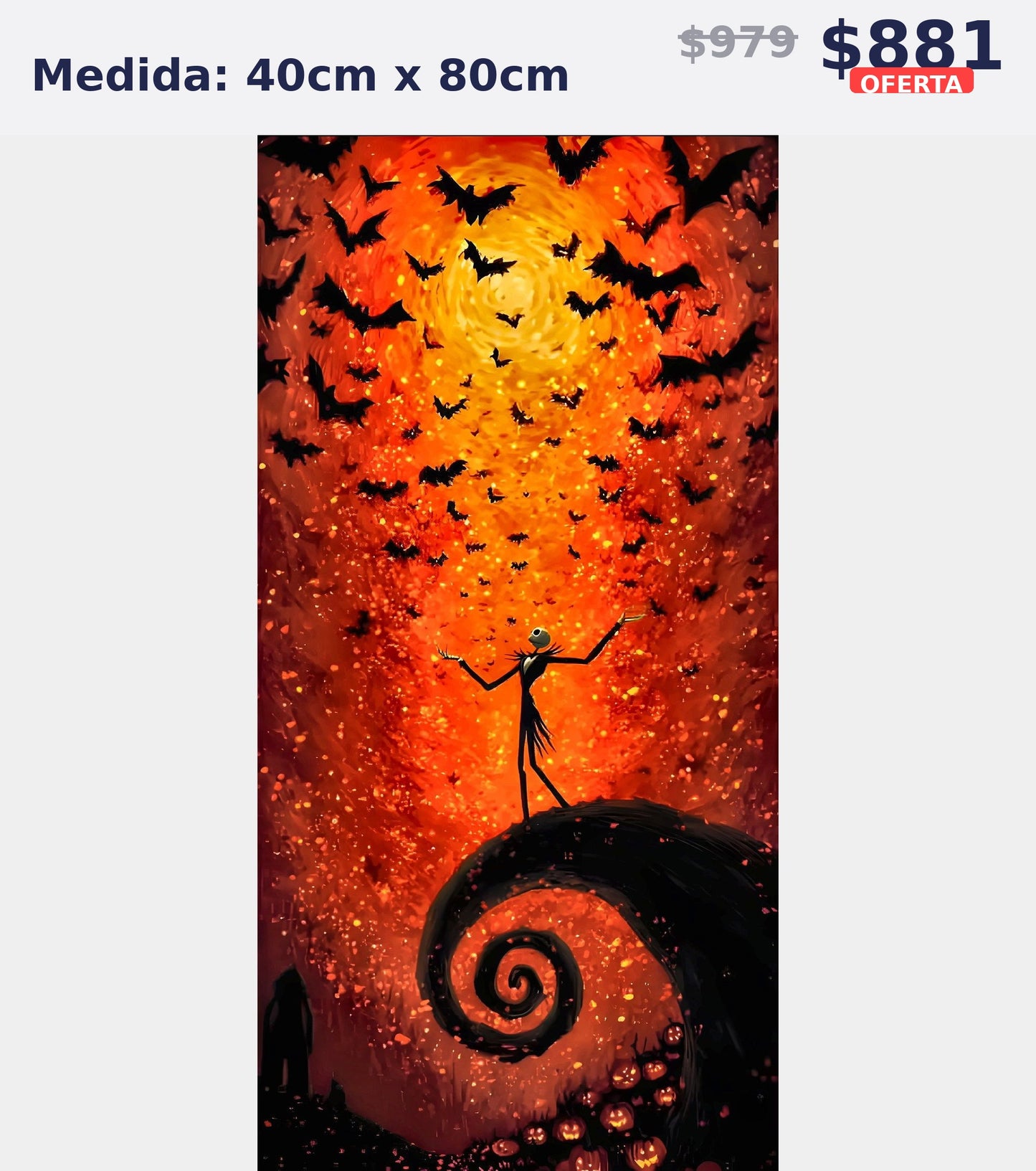 halloween calabazas 40 x 80 | Aparta con $100 / Resta $683