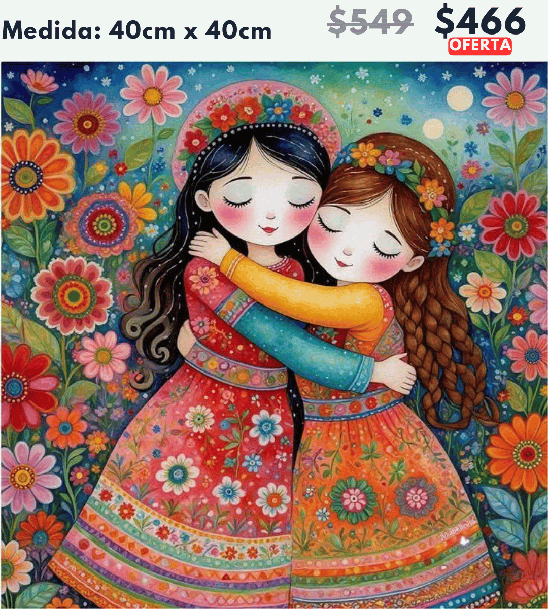 Abrazo 40 x 40 | Aparta con $100 / Resta $367