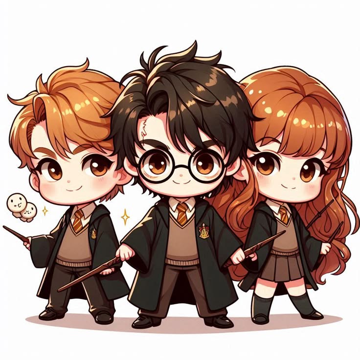 Harry y amigos 40 x 40 contiene Diamante gelatina brillante en la oscuridad, ab y polvo de hada