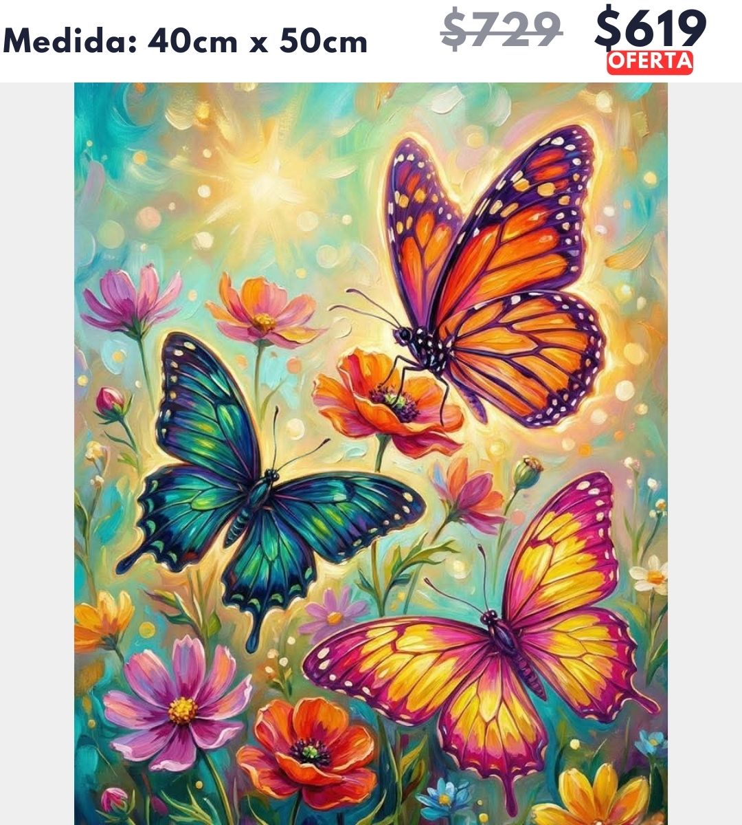Mariposas 40 x 50 | Aparta con $100 / Resta $520