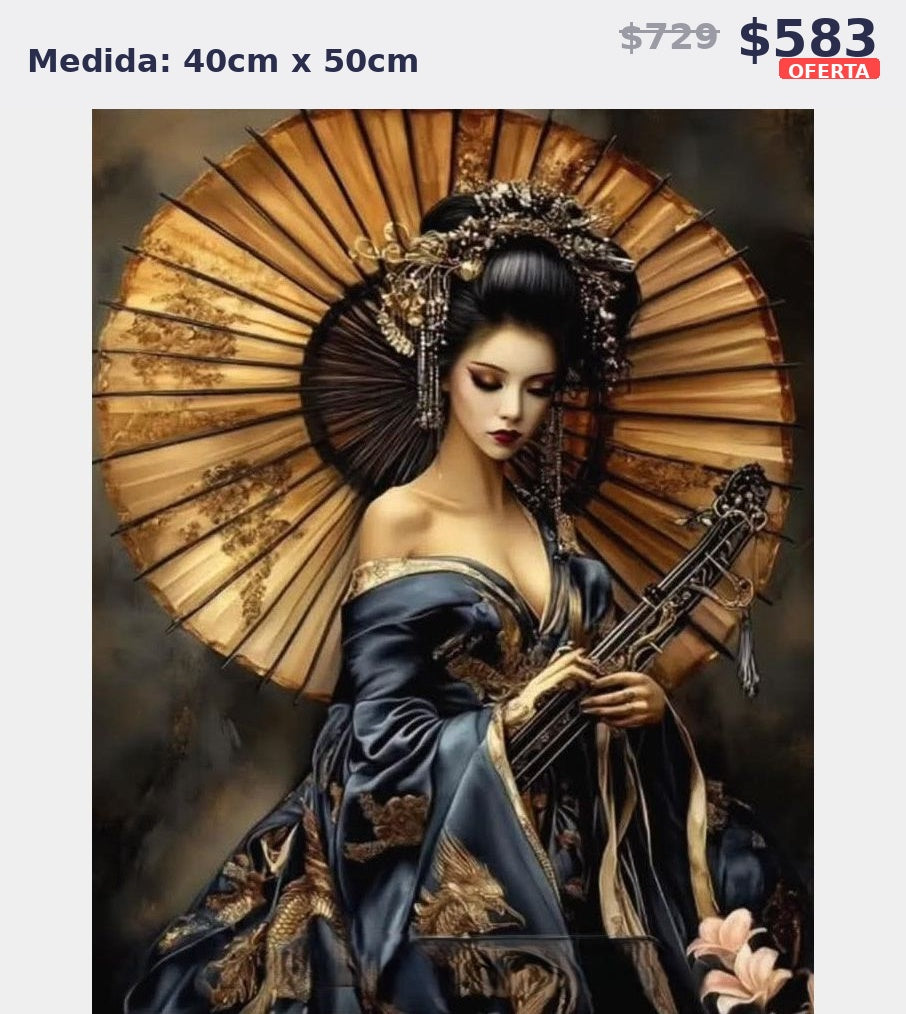geisha gotica 40 x 50 | Aparta con $100 / Resta $483