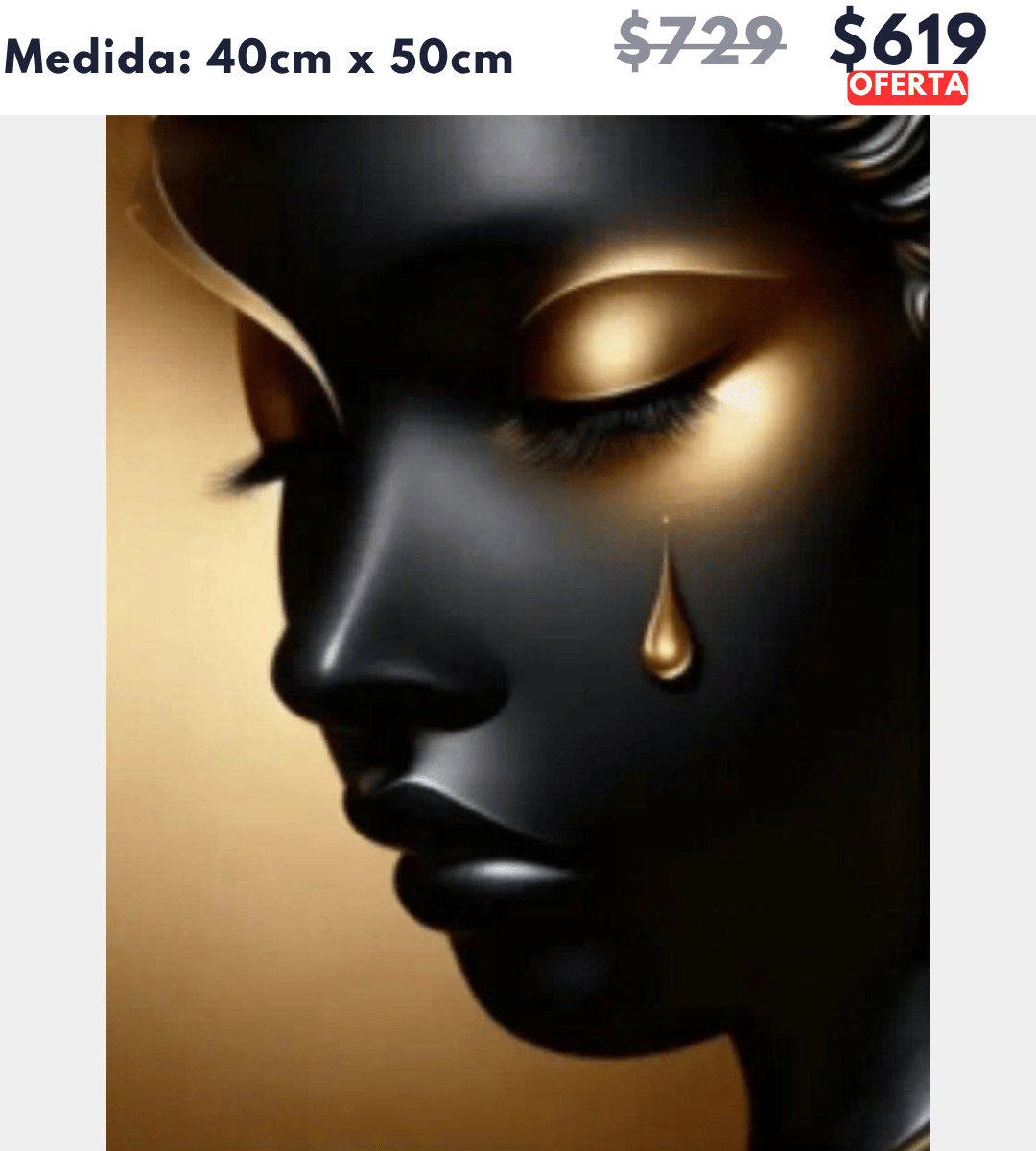 lagrima dorada 40 x 50 | Aparta con $100 / Resta $520