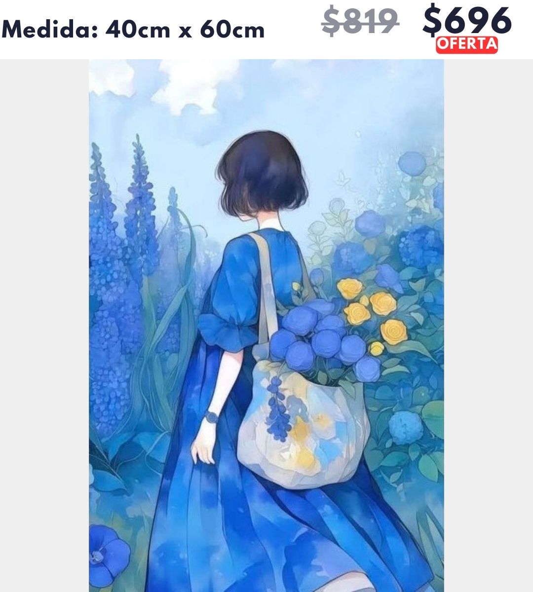 Chica en el campo 40 x 60 | Aparta con $100 / Resta $596