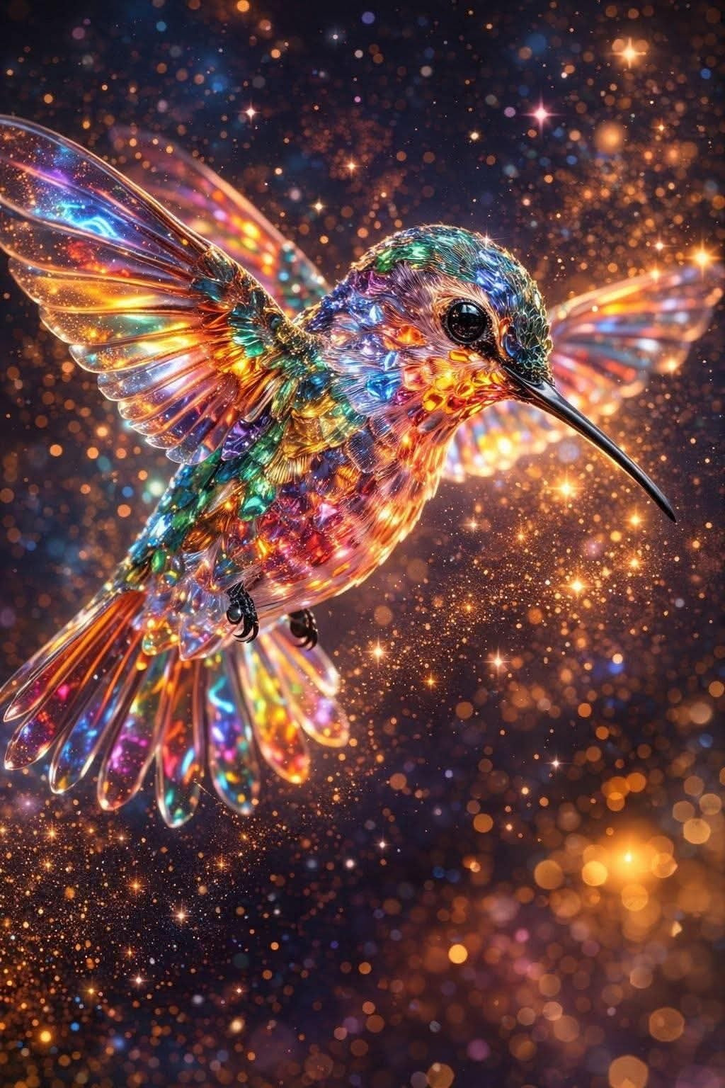 Colibri brillante 40 x 60 | Aparta con $100 / Resta $637