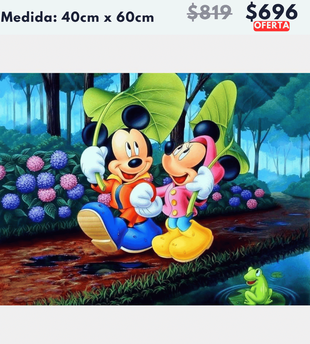 Mickey y Minnie 40 x 60 | Aparta con $100 / Resta $596
