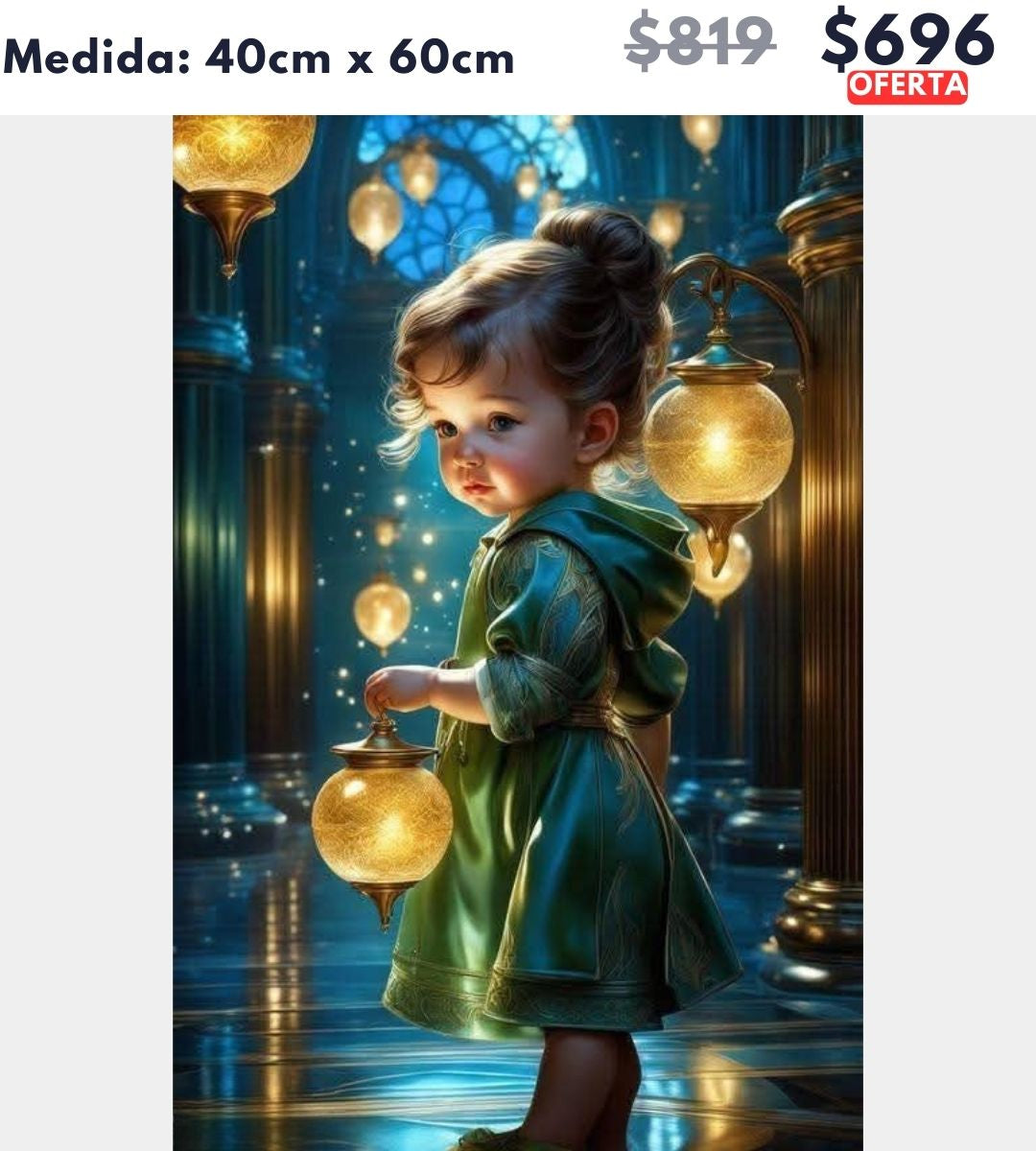 niña y farol 40 x 60 | Aparta con $100 / Resta $596