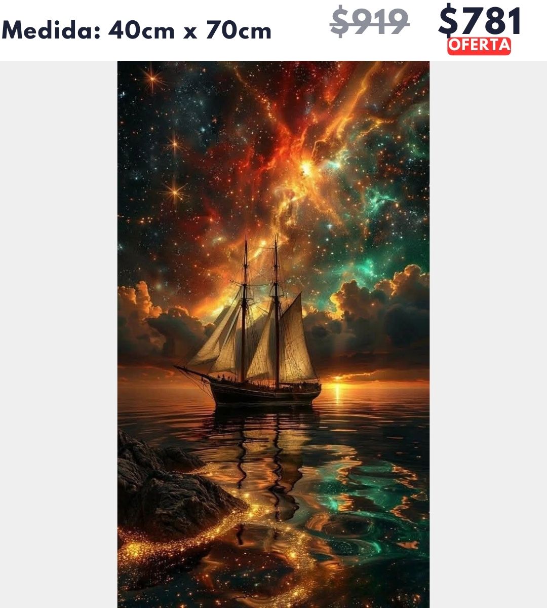 Barco 40 x 70 | Aparta con $100 / Resta $681