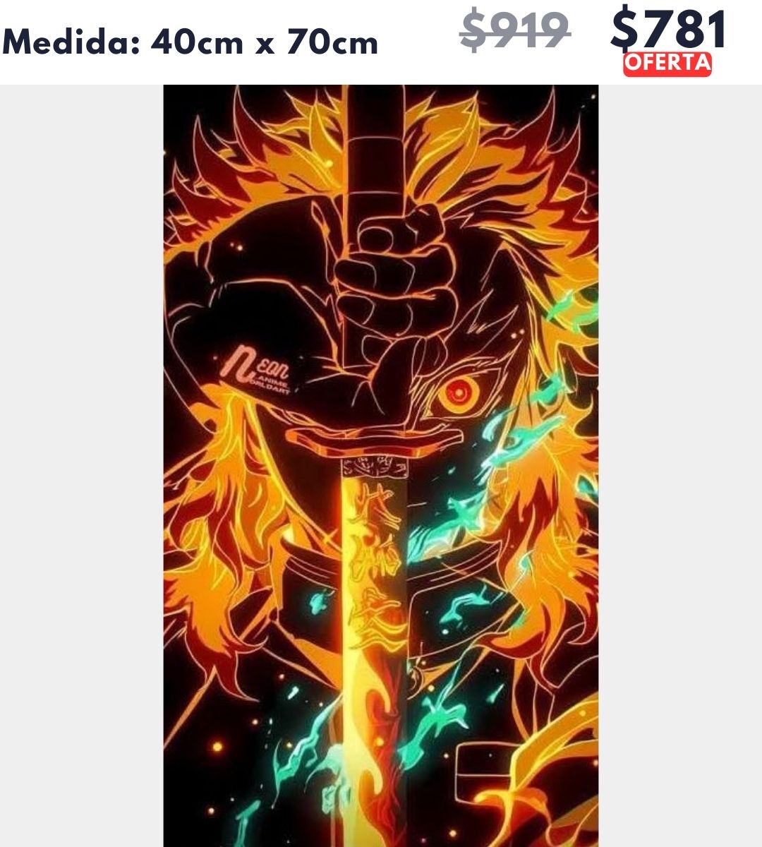 Demon fuego 40 x 70 | Aparta con $100 / Resta $681