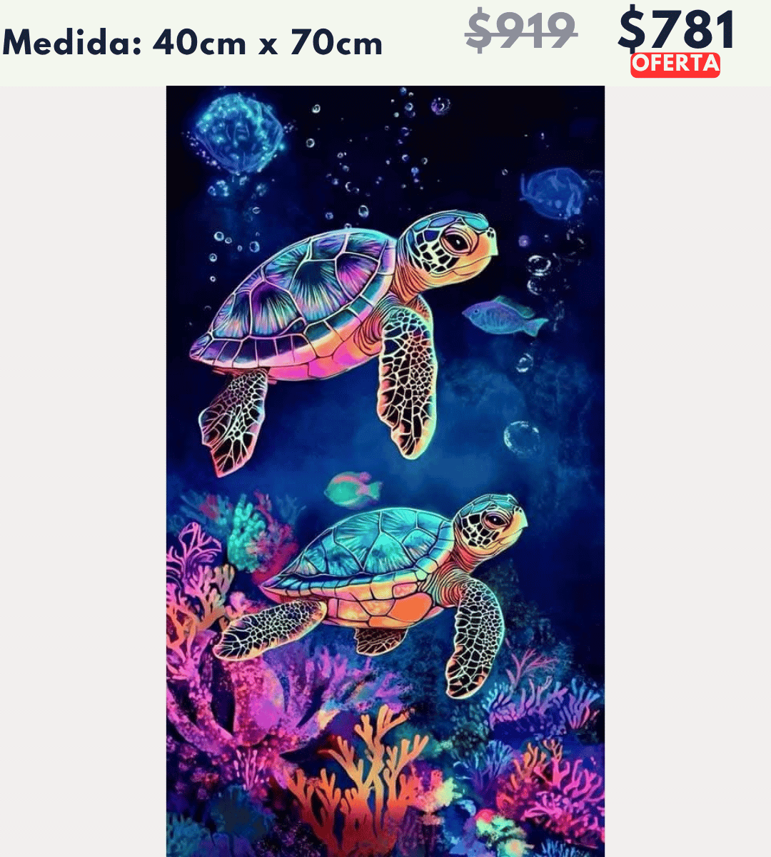 Tortugas 40 x 70 | Aparta con $100 / Resta $681