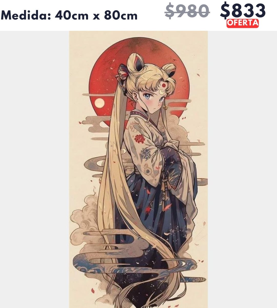 Sailor Moon 40 x 80 | Aparta con $100 / Resta $733