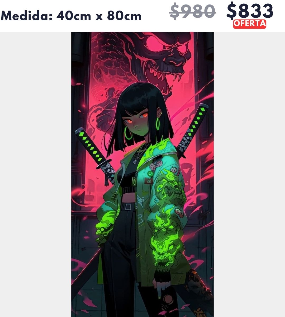 Samurai 40 x 80 | Aparta con $100 / Resta $733