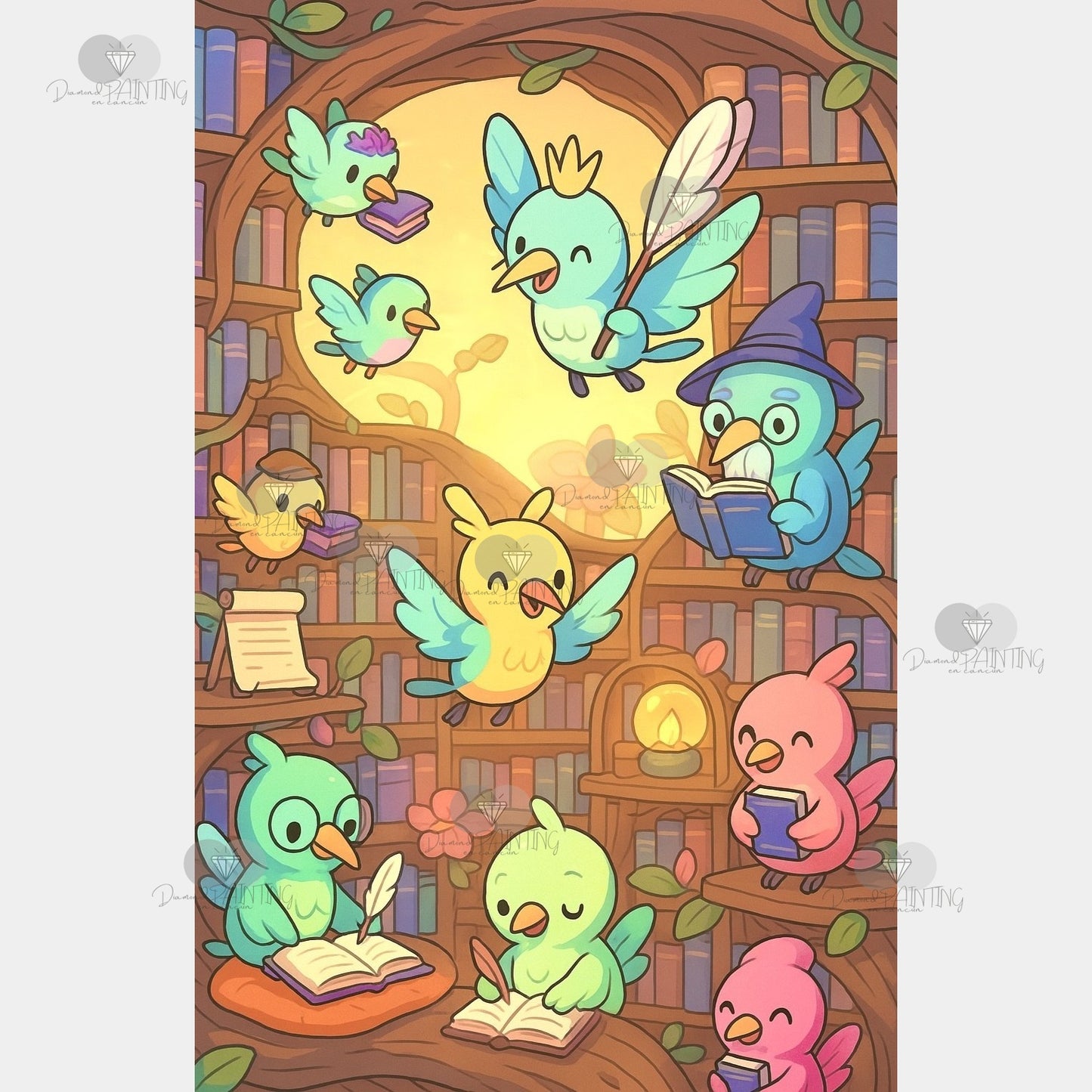 Colibrís Bibliotecarios | 45 x 70 cm