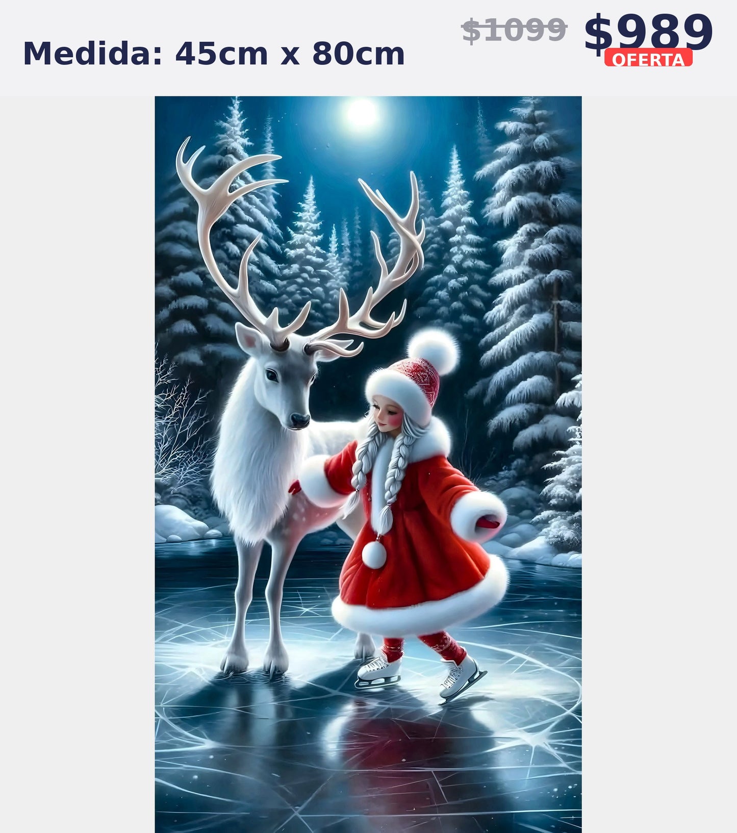 nina santa con reno 45 x 80 | Aparta con $100 / Resta $779