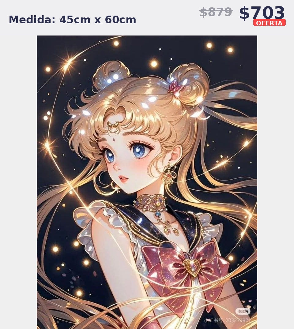 sailor moon brillante 45 x 60 | Aparta con $100 / Resta $603