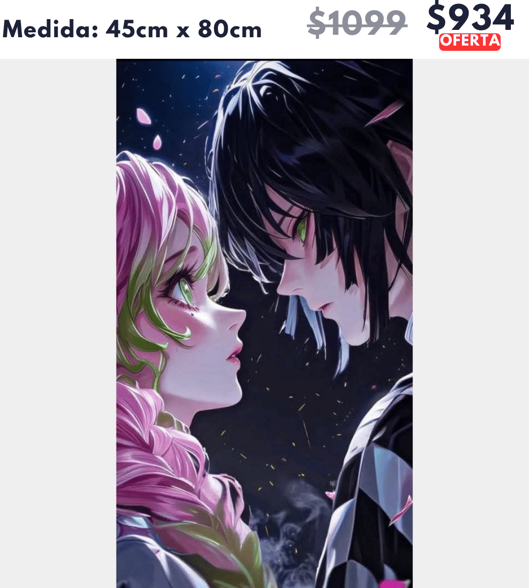 Mitsuri y Obanai 45 x 80 | Aparta con $100 / Resta $834