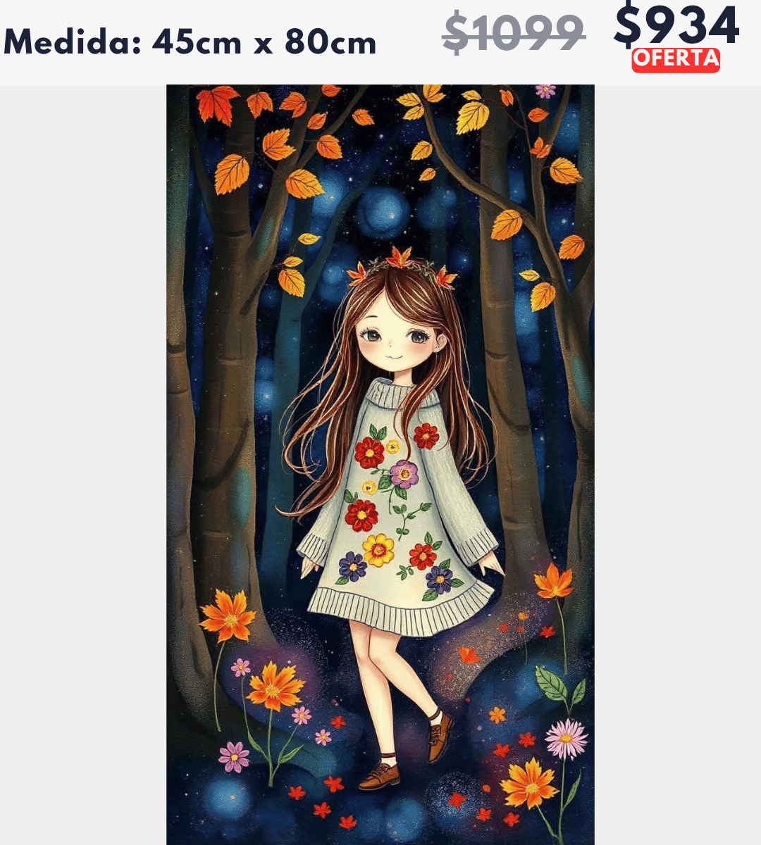 Niña en otoño 45 x 80 | Aparta con $100 / Resta $834