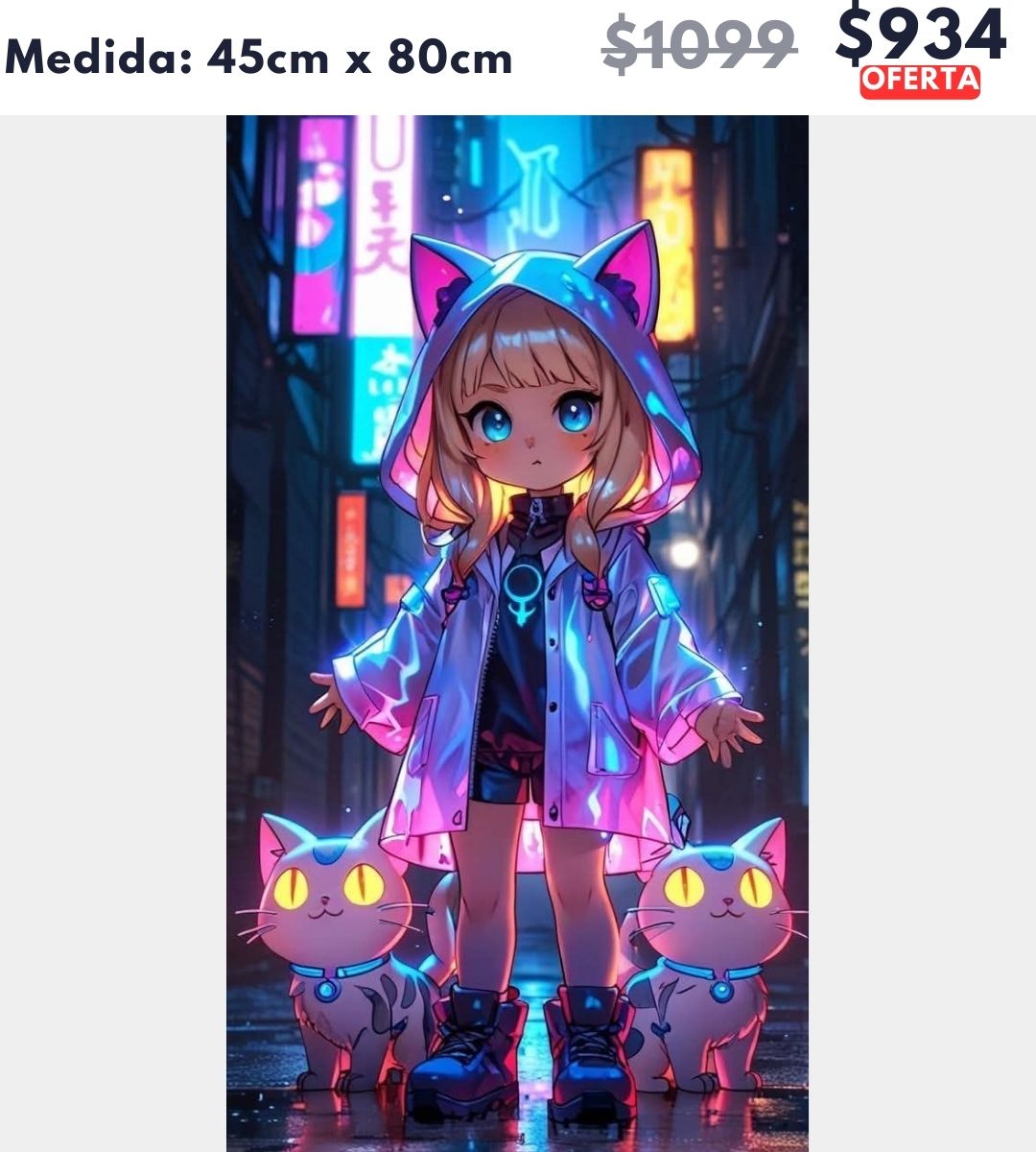 Niña neon 45 x 80 | Aparta con $100 / Resta $834