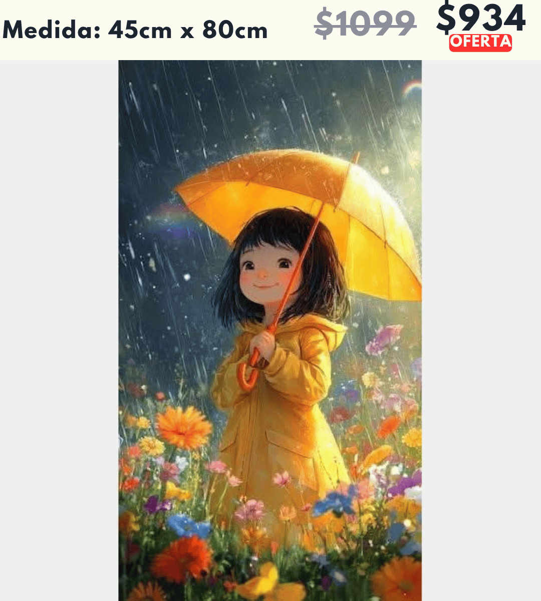 Niña sombrilla 45 x 80 | Aparta con $100 / Resta $834