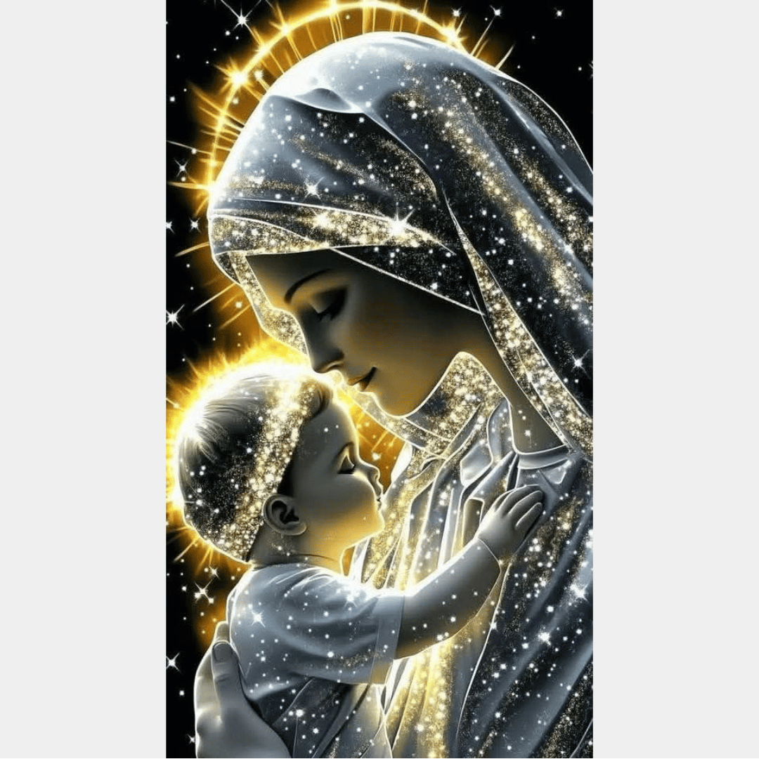 Virgen y niño | 45 x 80 cm