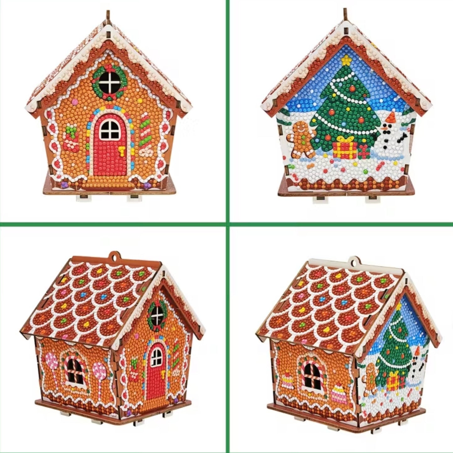 Casita navideña 14.5cm x 13.5cm